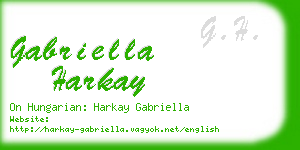 gabriella harkay business card